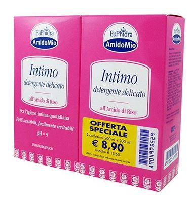 EUPHIDRA ABBINATA INTIMO DETERGENTE DELICATO 200 ML + 200 ML - Farmacia Bartoli