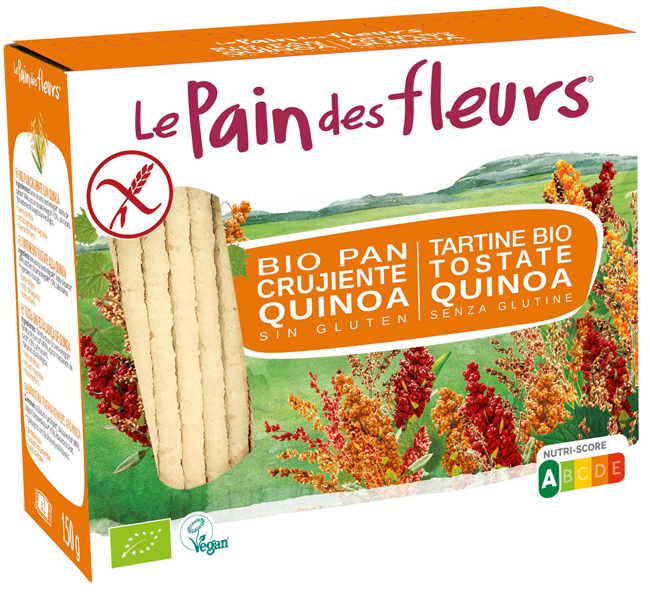 LE PAIN DES FLEURS TARTINE TOSTATE ALLA QUINOA BIOLOGICHE 150 G - Farmacia Bartoli