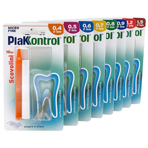 PLAKKONTROL MINIGRIP SCOVOLINO 0,9 MM 10 PEZZI - Farmacia Bartoli