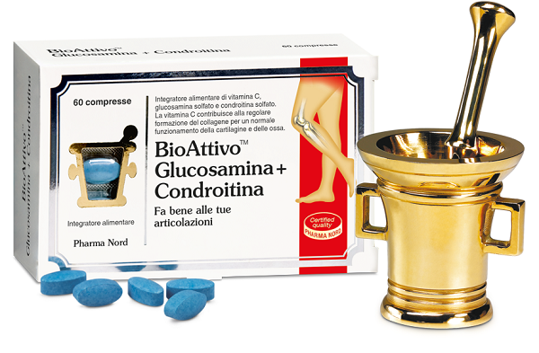 BIOATTIVO GLUCOSAMINA + CONDROITINA 60 COMPRESSE - Farmacia Bartoli