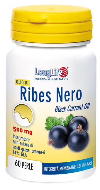 LONGLIFE OLIO RIBES NERO 60 PERLE DI GELATINA - Farmacia Bartoli