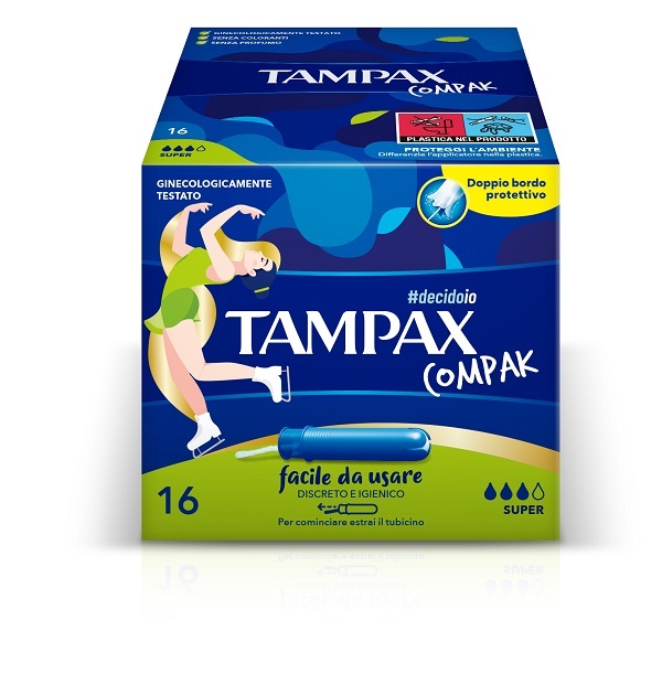 TAMPAX COMPAK SUPER 16 PEZZI - Farmacia Bartoli