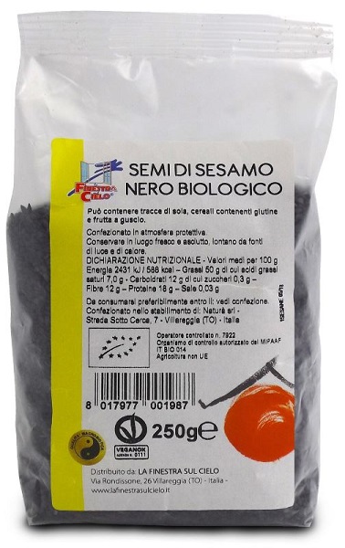 SESAMO NERO 250 G - Farmacia Bartoli