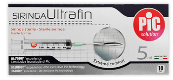 SIRINGA PIC ULTRAFINE 5 ML AGO 14 10 PEZZI - Farmacia Bartoli