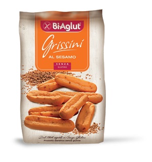 BIAGLUT GRISSINI CON SESAMO 150 G - Farmacia Bartoli