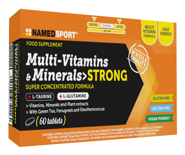 MULTI-VITAMINS&MINERALS STRONG 60 COMPRESSE - Farmacia Bartoli