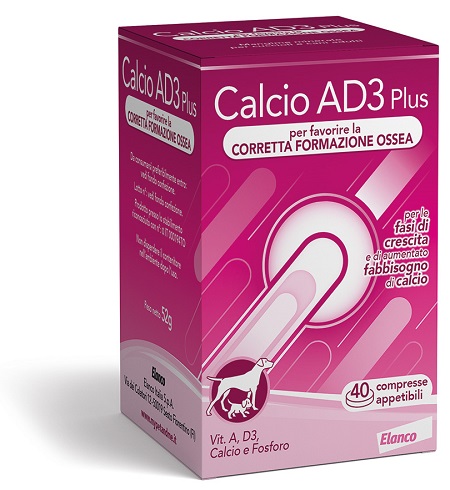 CALCIO AD3 PLUS 40 COMPRESSE APPETIBILI - Farmacia Bartoli