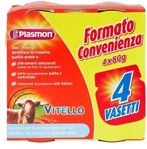 PLASMON OMOGENEIZZATO VITELLO 4 X 80 G - Farmacia Bartoli