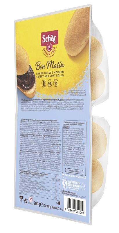 SCHAR BON MATIN PANINI DOLCI E MORBIDI SENZA LATTOSIO 2 PEZZI DA 100 G - Farmacia Bartoli