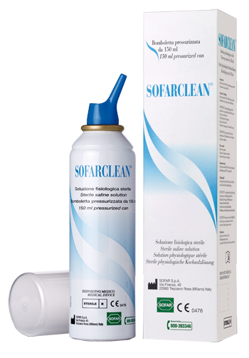 SOLUZIONE FISIOLOGICA SOFARCLEAN 150ML IN BOMBOLETTA PRESSURIZZATA - Farmacia Bartoli