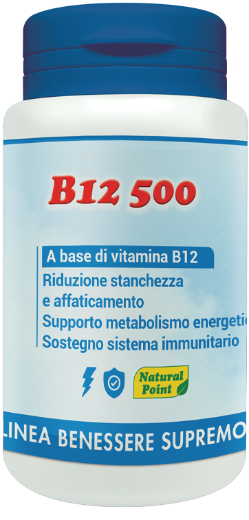 B12 500 CIANOCOBALAMINA 100 CAPSULE VEGETALI - Farmacia Bartoli