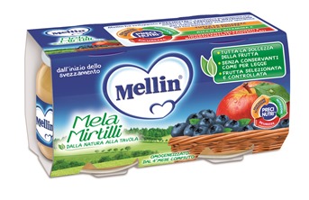 MELLIN OMOGENEIZZATO MELA MIRTILLO 100 G 2 PEZZI - Farmacia Bartoli