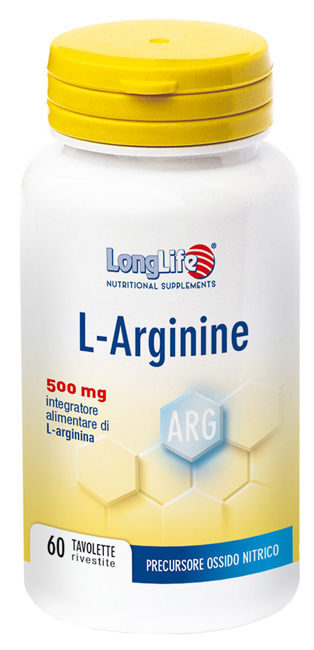 LONGLIFE L-ARGININE 60 TAVOLETTE RIVESTITE DA 900 MG - Farmacia Bartoli