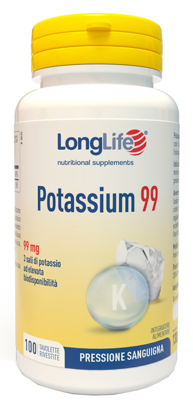 LONGLIFE POTASSIUM 99 100 TAVOLETTE RIVESTITE - Farmacia Bartoli