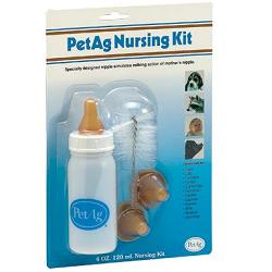 NURSING KIT BIBERON DA 120ML PER ANIMALI + TETTARELLE DI VARIE MISURE + SCOVOLINO PER PULIZIA - Farmacia Bartoli