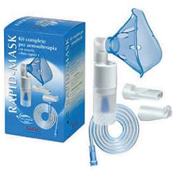 KIT COMPLETO PRONTEX RAPID MASK PER AEROSOLTERAPIA CON AMPOLLA PLASTICA +MASCHERA PER ADULTI +TUBO PRESSIONE +ACCESSORIO NASALE +BOCCHERUOLA - Farmacia Bartoli