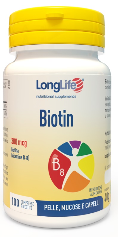 LONGLIFE BIOTIN 100 COMPRESSE - Farmacia Bartoli