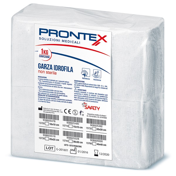 PRONTEX GARZA 40X40CM 1KG - Farmacia Bartoli