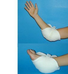 GOMITIERA/TALLONIERA IN VELLO SINTETICO PER LA PREVENZIONE DELLE PIAGHE DA DECUBITO A LIVELLO DEI GOMITI E/O DEI TALLONI NEI PAZIENTI LUNGODEGENTI. SISTEMA DI FISSAGGIO A VELCRO - Farmacia Bartoli