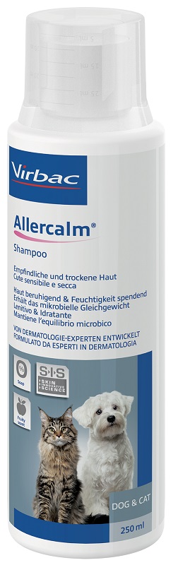 ALLERCALM SHAMPOO CUTE SENSIBILE E SECCA CANI E GATTI 250 ML - Farmacia Bartoli