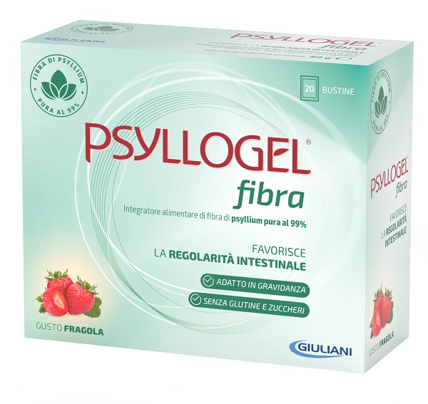 PSYLLOGEL FIBRA FRAGOLA 20 BUSTINE - Farmacia Bartoli