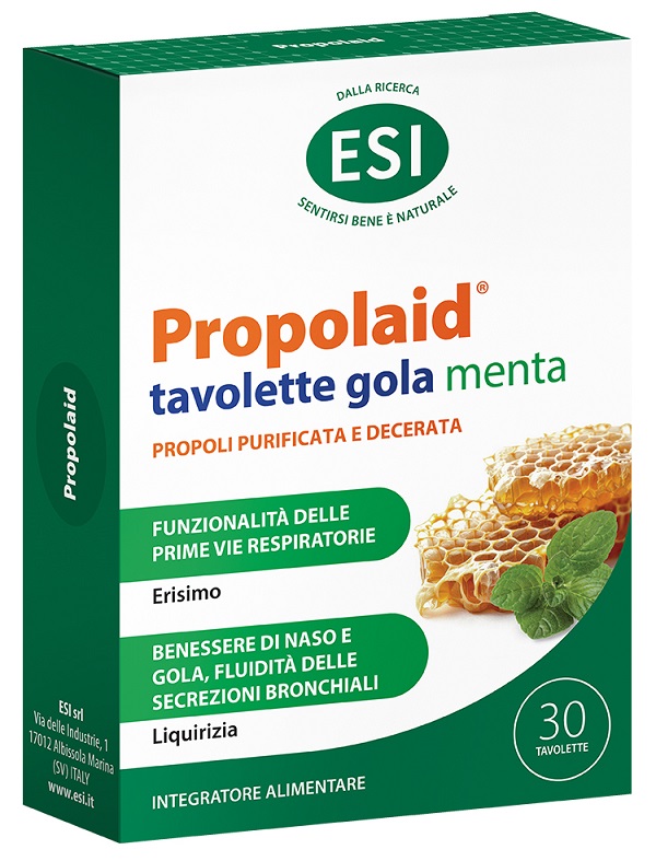 ESI PROPOLAID TAVOLETTE GOLA MENTA 30 TAVOLETTE - Farmacia Bartoli