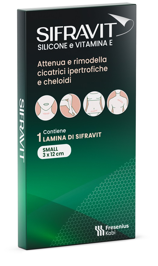 SIFRAVIT PLACCA SILICONE 3X12 CM SMALL 1 PEZZO - Farmacia Bartoli