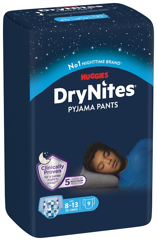 PANNOLINO HUGGIES DRYNITES 8/13 ANNI BOY L 30/48KG 9 PEZZI - Farmacia Bartoli
