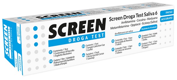 SCREEN DROGA TEST SALIVA 6 DROGHE - Farmacia Bartoli