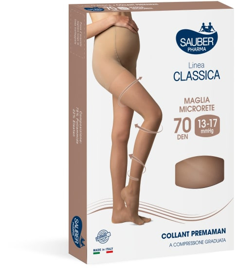 SAUBER COLLANT 70 DENARI PREMAMAN MAGLIA MICRORETE NEUTRO BEIGE 3 LINEA CLASSICA - Farmacia Bartoli