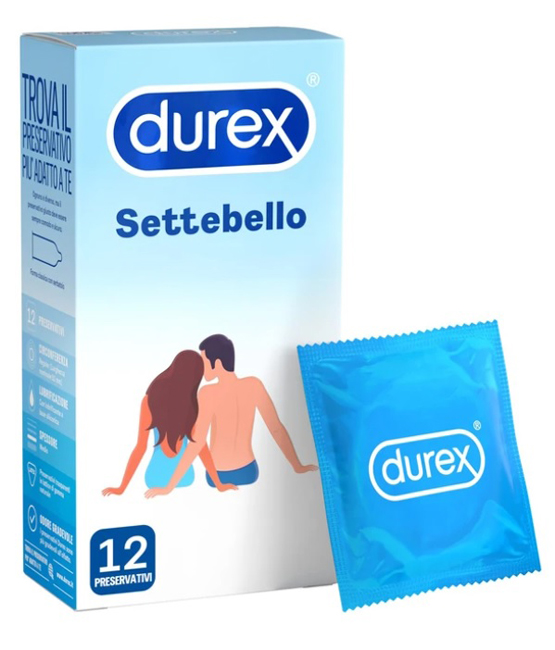 PROFILATTICO DUREX SETTEBELLO CLASSICO 12 PEZZI - Farmacia Bartoli