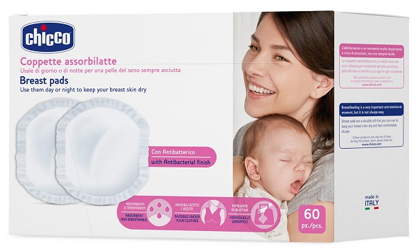CHICCO COPPETTA ASSORBILATTE ANTIBATTERICA 60 PEZZI - Farmacia Bartoli