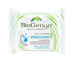 BIOGENYA SALVIETTINA STRUCCANTE COTONE 20 PEZZI - Farmacia Bartoli