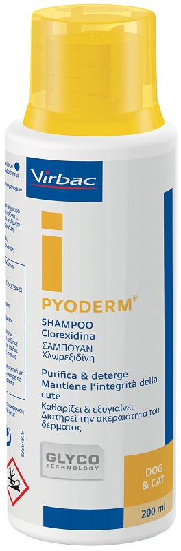 PYODERM SHAMPOO CLOREXIDINA PURIFICA E DETERGE CANE E GATTO 200 ML - Farmacia Bartoli