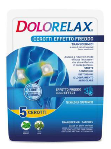 DOLORELAX CEROTTO EFFETTO FREDDO 5 PEZZI - Farmacia Bartoli