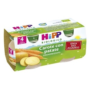 HIPP BIO HIPP BIO OMOGENEIZZATO CAROTE CON PATATE 2X80 G - Farmacia Bartoli