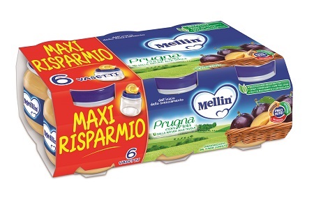 MELLIN OMOGENEIZZATO PRUGNA MELA 100 G 6 PEZZI - Farmacia Bartoli