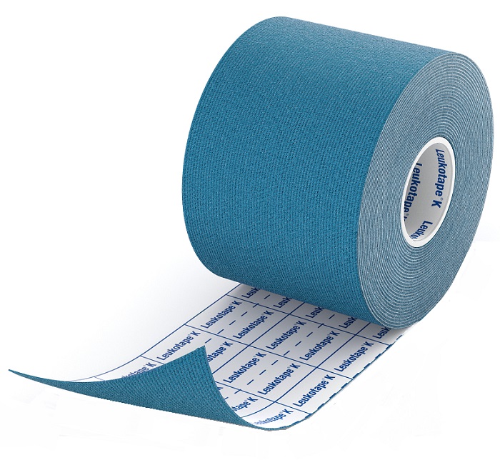 BENDA ADESIVA LEUKOTAPE K PER TAPING FISIOTERAPICO LARGHEZZA 5 CM LUNGHEZZA 5 M COLORE BLU IN ROTOLO - Farmacia Bartoli
