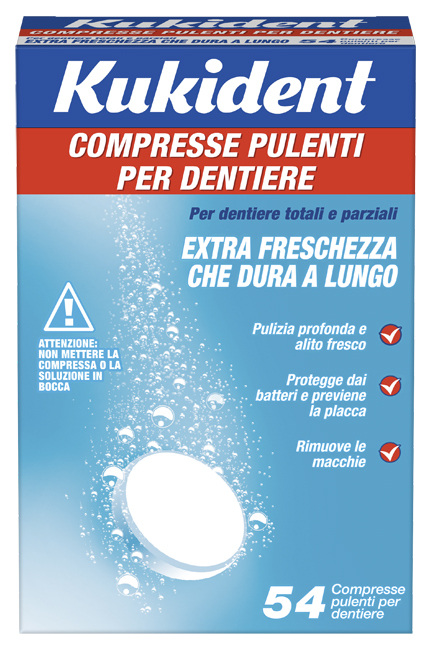 KUKIDENT CLEANSER FRESCH 88 COMPRESSE PULIZIA PROTESI DENTARIE - Farmacia Bartoli