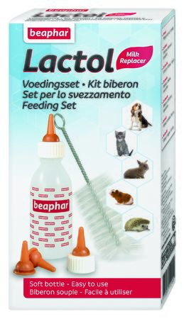 NURSING SET BEAPHAR CONTENENTE 1 BIBERON + 6 TETTARELLE RICAMBIO + 1 SCOVOLINO - Farmacia Bartoli