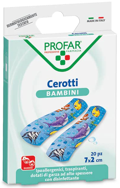 CEROTTO BAMBINI 7X2 CM 20 PEZZI PROFAR - Farmacia Bartoli