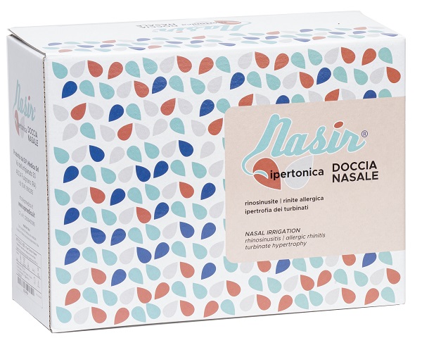 DOCCIA NASALE NARIS CON SOLUZIONE FISIOLOGICA IPERTONICA 8 SACCHE 250 ML + 1 BLISTER - Farmacia Bartoli