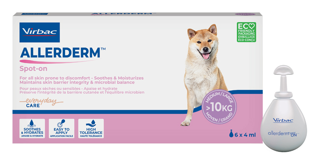 ALLERDERM SPOT ON CANI SUPERIORI A 10 KG 6 PIPETTE 4 ML - Farmacia Bartoli