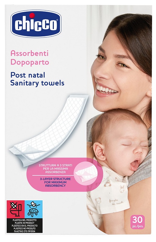 CHICCO ASSORBENTI PROTECTION POSTPARTO 30 PEZZI - Farmacia Bartoli