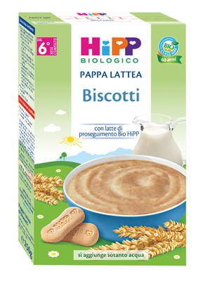 HIPP BIO PAPPA LATTEA BISCOTTI 250 G - Farmacia Bartoli