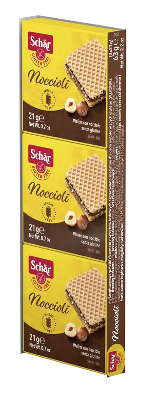 SCHAR NOCCIOLI' WAFERS CON NOCCIOLE 3 PEZZI DA 21 G - Farmacia Bartoli