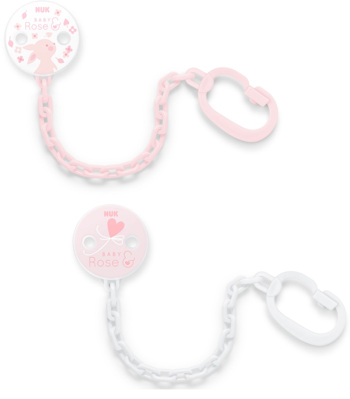 NUK ROSE & BLUE CATENELLA PORTASUCCHIETTO ROSA - Farmacia Bartoli