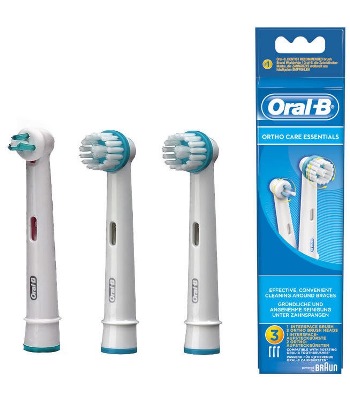 ORALB ORTHO CARE ESSENTIALS TESTINE SPAZZOLINO ELETTRICO APPARECCHIO ORTODONTICO 3 PEZZI - Farmacia Bartoli