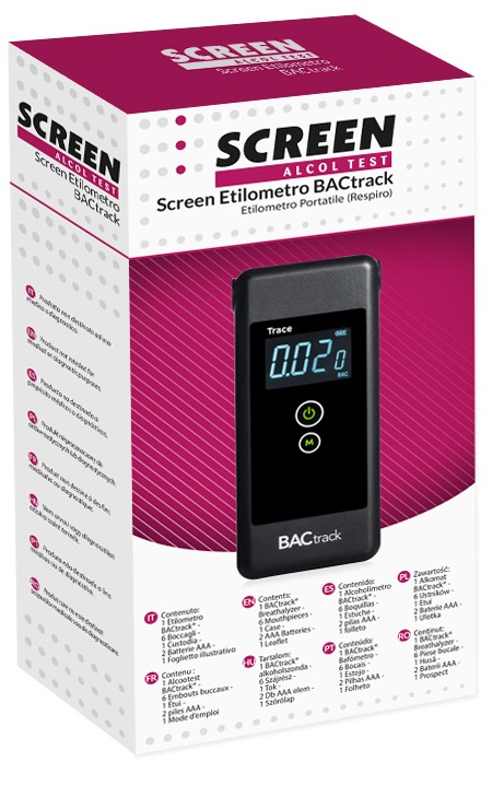 SCREEN ALCOL TEST SCREEN ETILOMETRO BACTRACK - Farmacia Bartoli