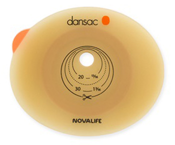 PLACCA PER COLO ILEO ED UROSTOMIA DANSAC NOVALIFE2 43MM RITAGLIABILE 10-35 - Farmacia Bartoli